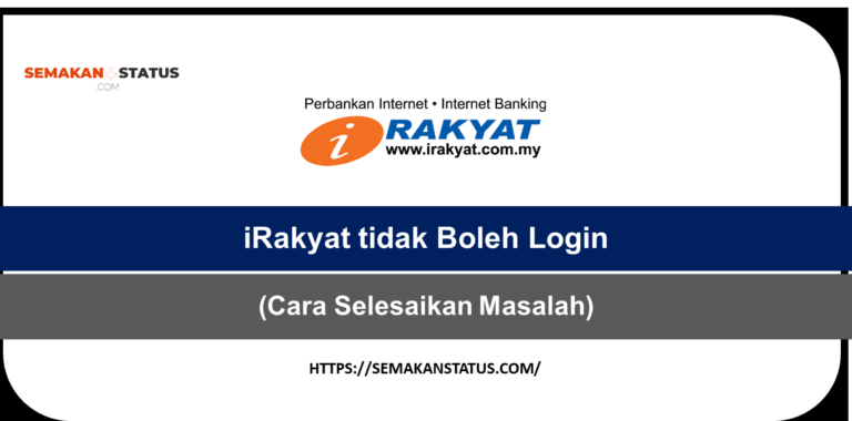 iRakyat tidak Boleh Login